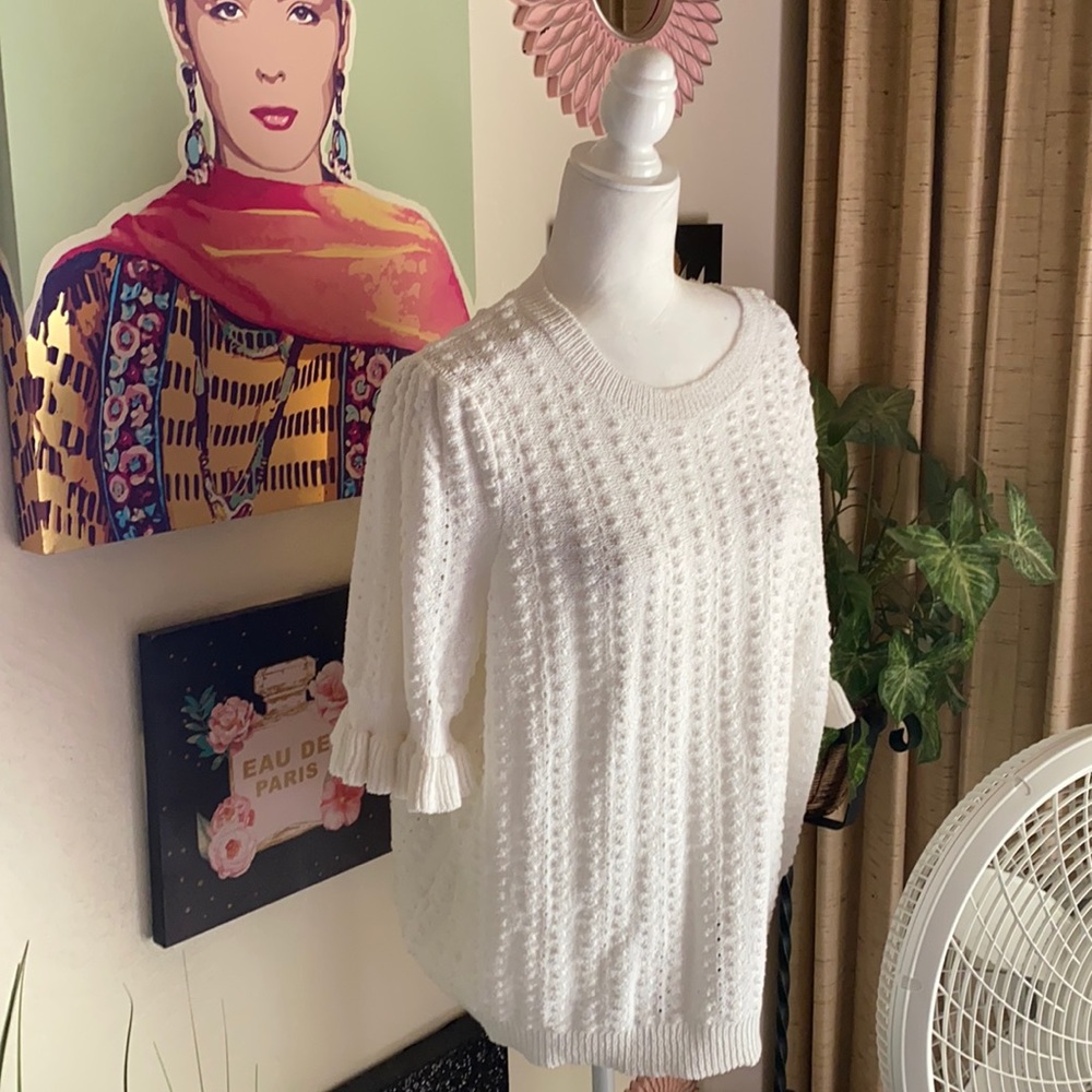 White Plus size 3x INC blouse from Macy’s